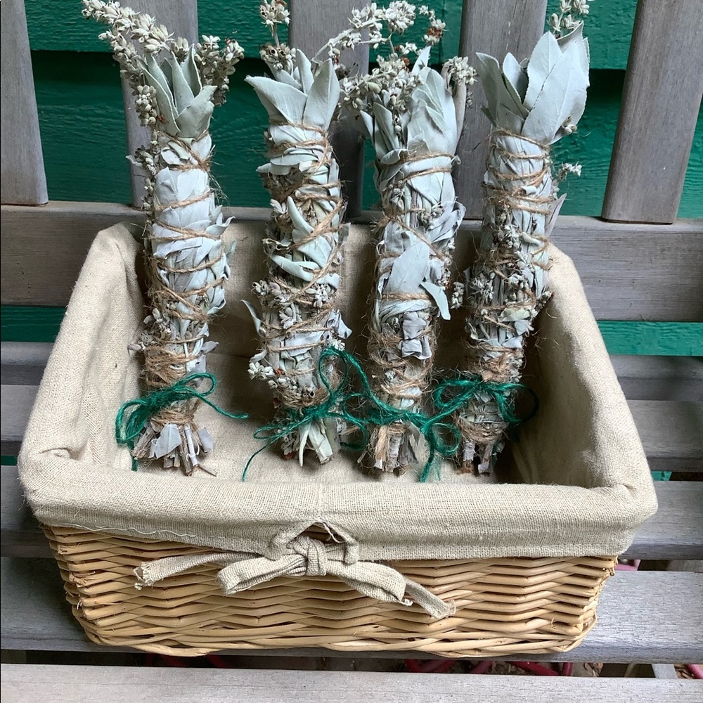White Sage Smudge Stick 10” Organic - Picture 8 of 16